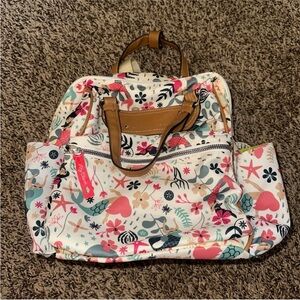Lily Bloom Backpack some discoloration at top and words rubbed off see pics